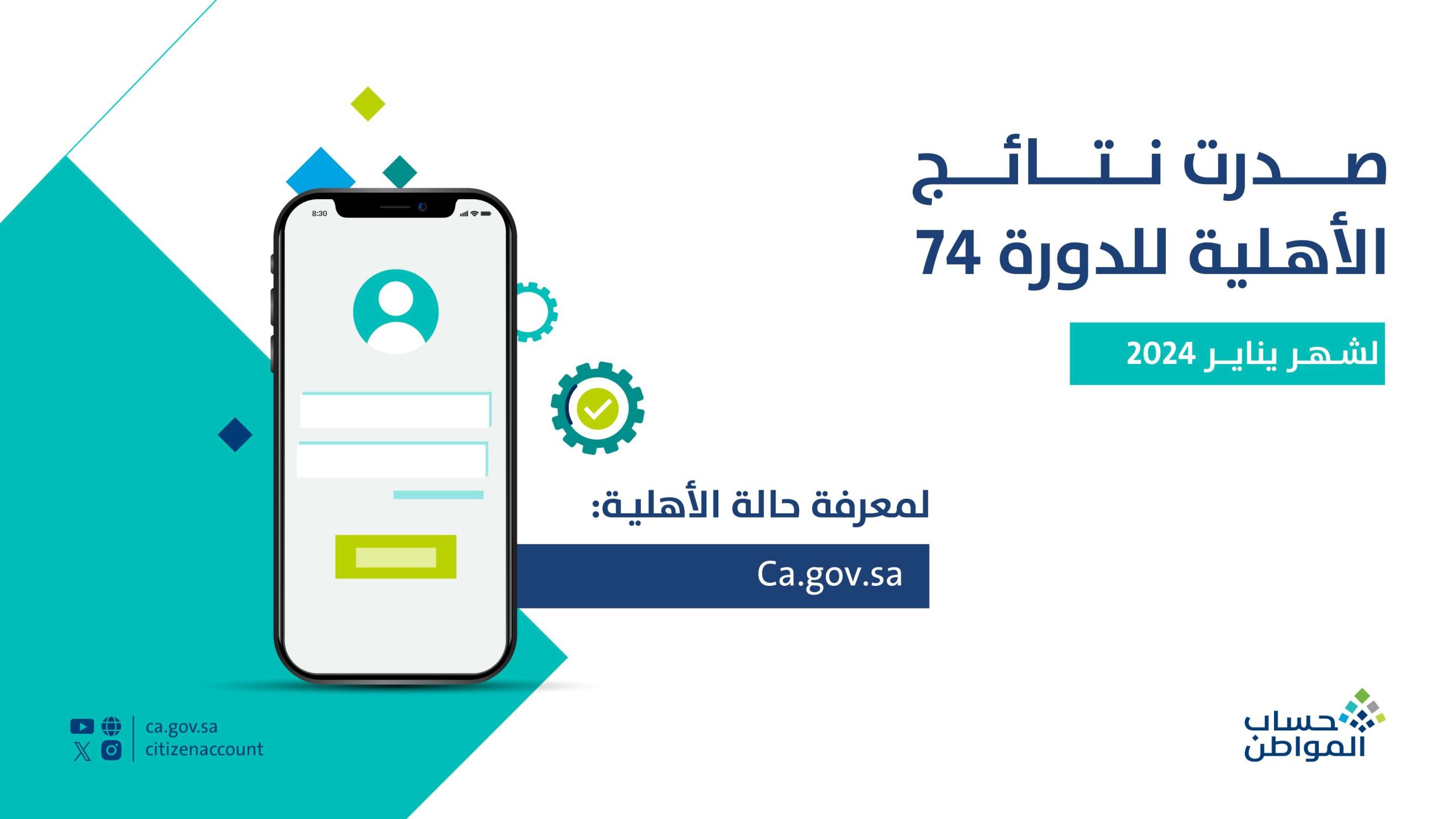 ما هي طريقة التحقق من أهلية حساب المواطن لدفعة شهر يناير 2024؟