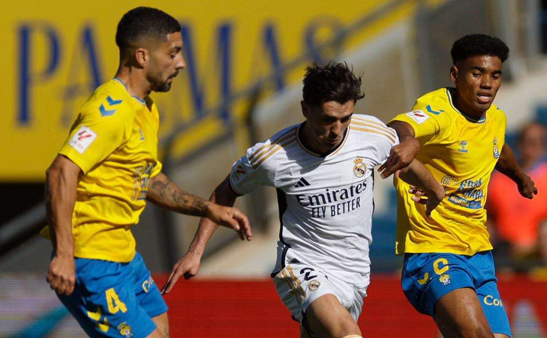 جانب من مباراة ريال مدريد ضد لاس بالماس في الدوري الإسباني