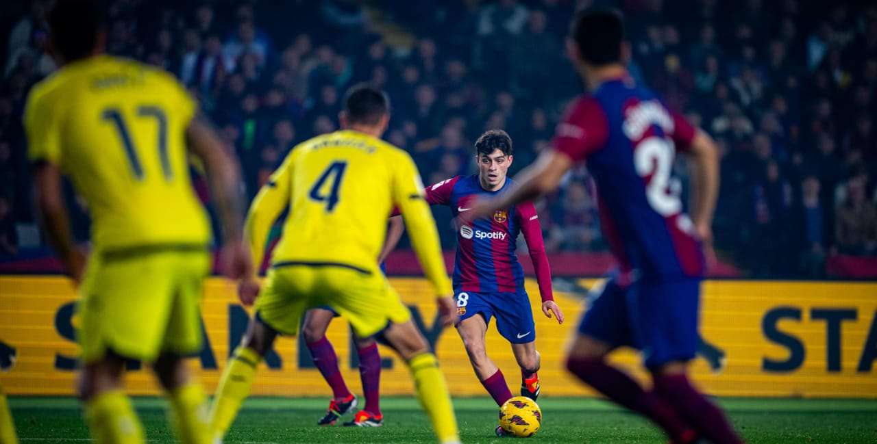 جانب من مباراة برشلونة ضد فياريال