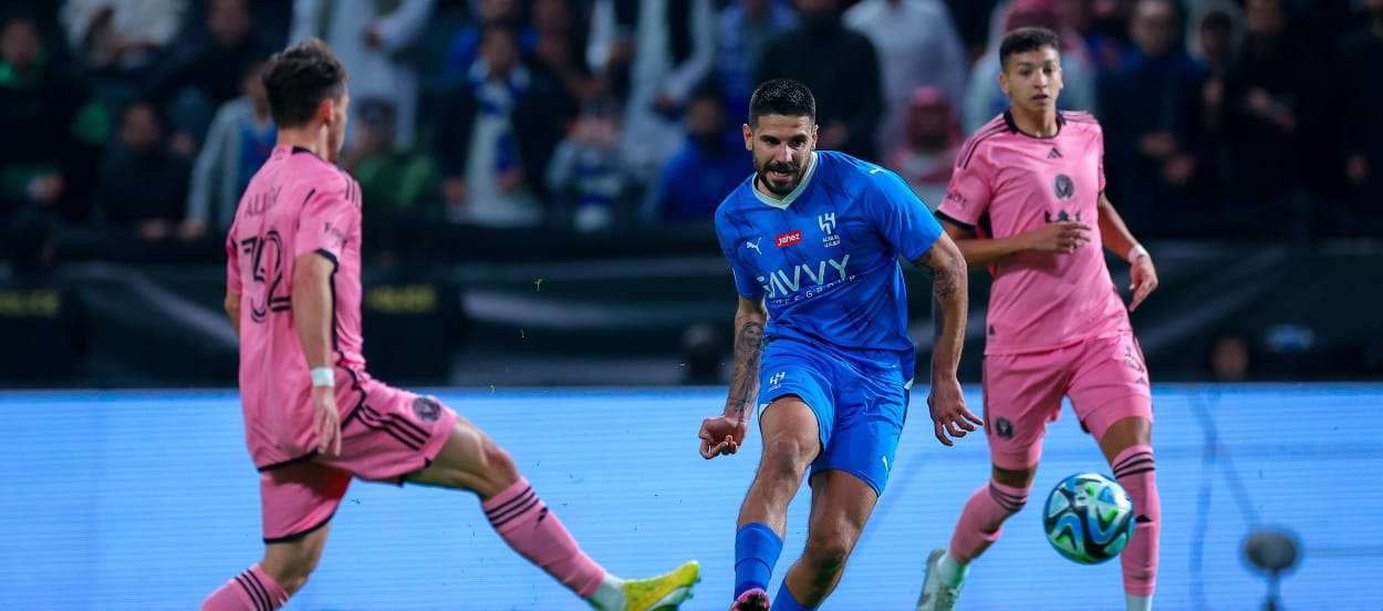 جانب من مباراة الهلال وإنتر ميامي في كأس موسم الرياض