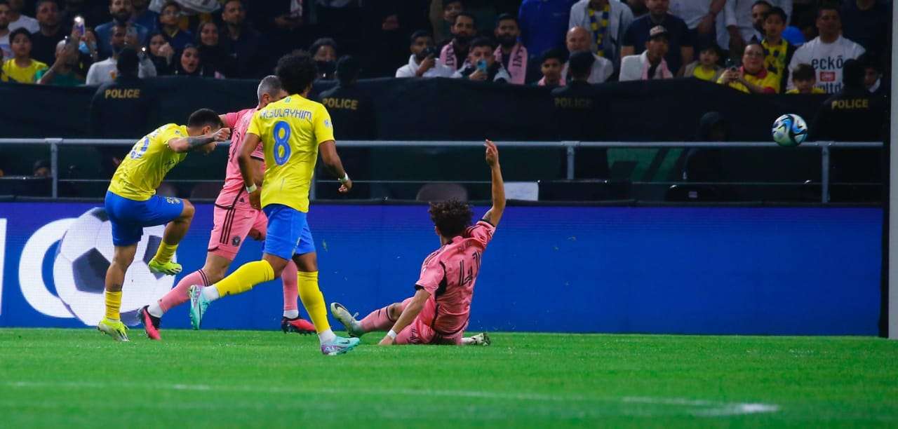 جانب من مباراة النصر ضد إنتر ميامي
