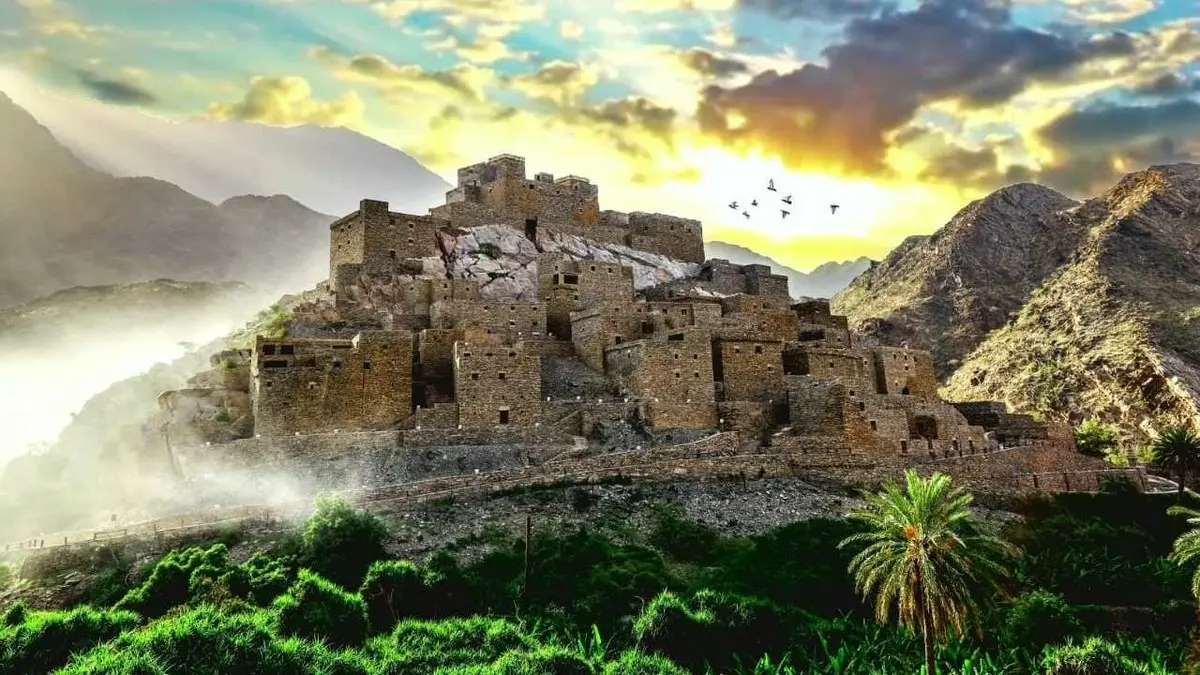 قرية ذي عين في الباحة