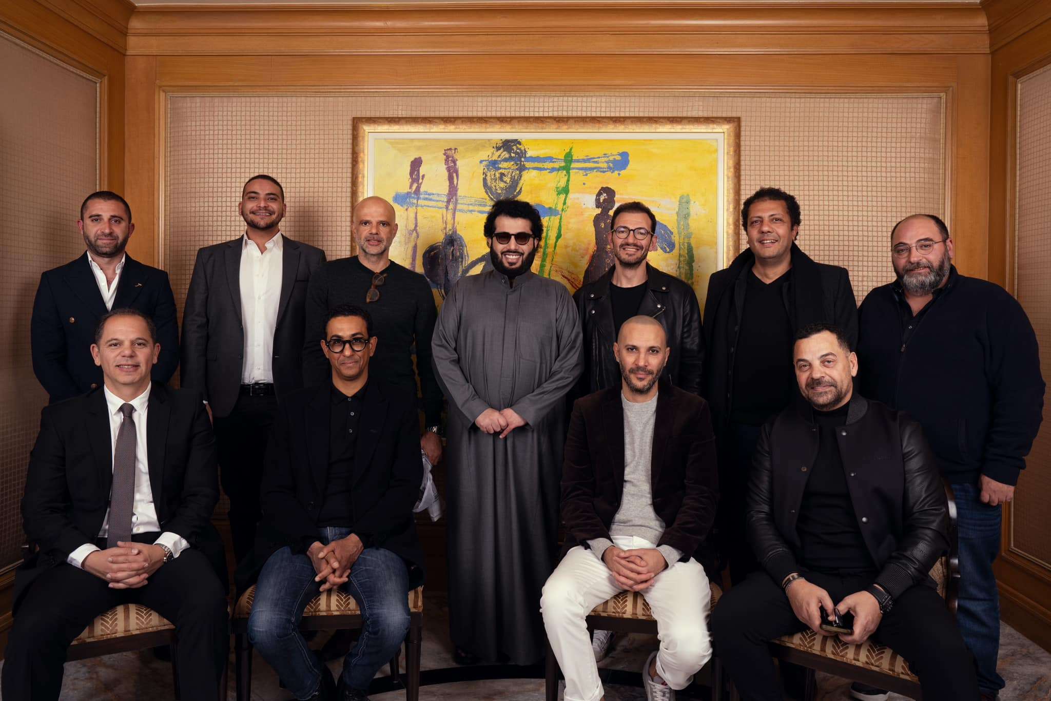تركي آل الشيخ مع مخرجين مصريين