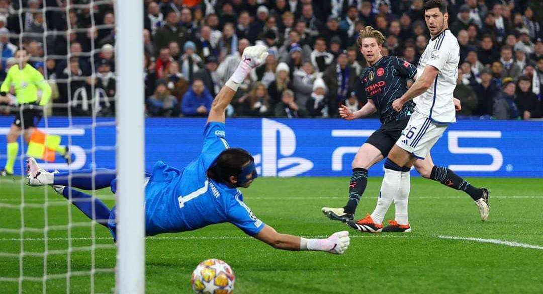 جانب من مباراة مانشستر سيتي ضد كوبنهاجن في دوري أبطال أوروبا