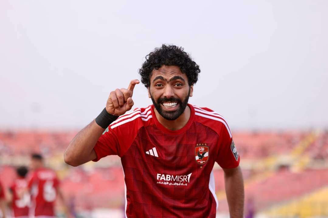 حسين الشحات من مباراة الأهلي ضد ميدياما في دوري أبطال أفريقيا