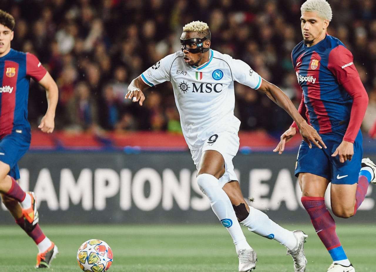 برشلونة ونابولي في دوري أبطال أوروبا