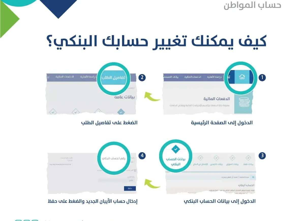 طريقة تغيير الآيبان البنكي