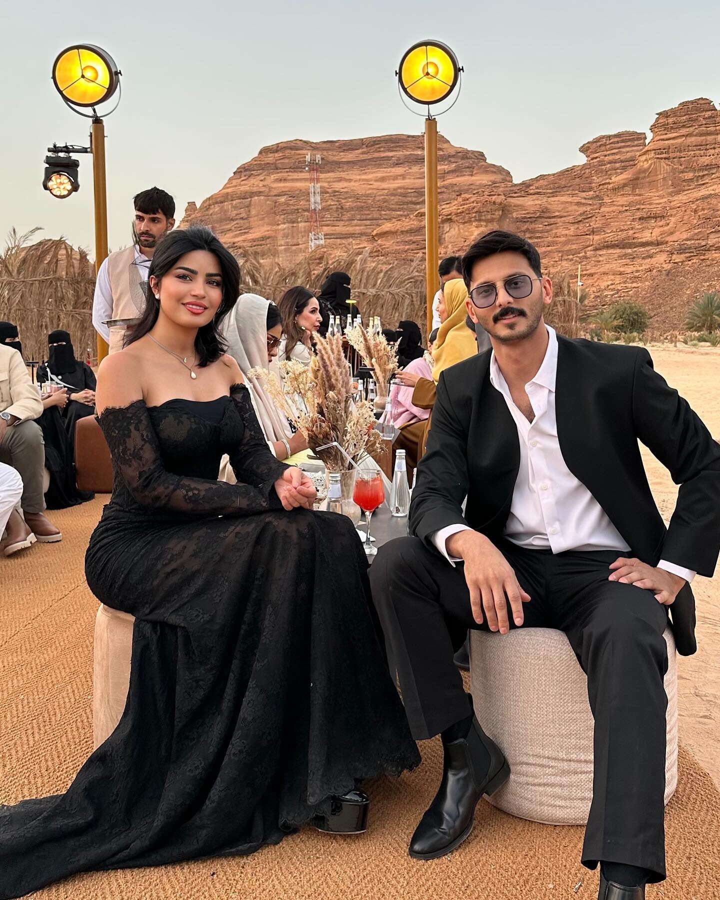 الفنانة ميلا الزهراني ومحمد الشهري