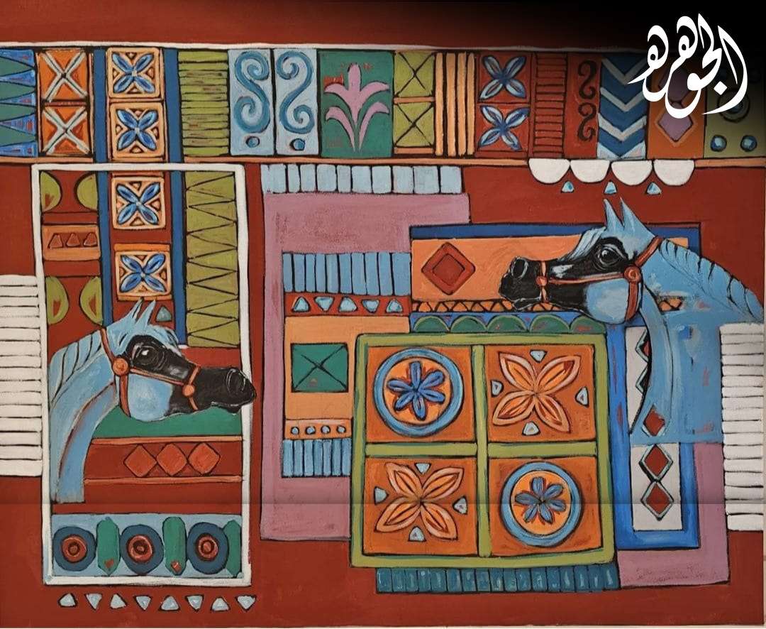 لوحات الفنانة التشكيلية  نورا الذوري