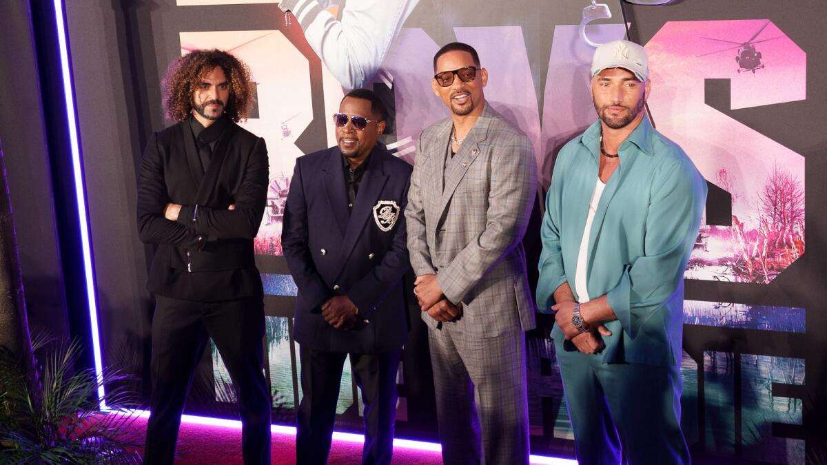 ويل سميث ومارتن لورانس يحضران العرض الأول لفيلم Bad Boys في دبي